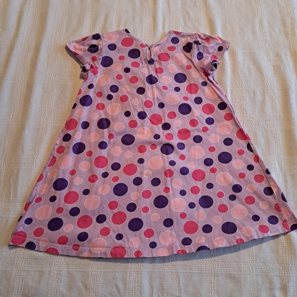 Polka Dot Kids Dress - Pink and Purple - Picture 3 of 5